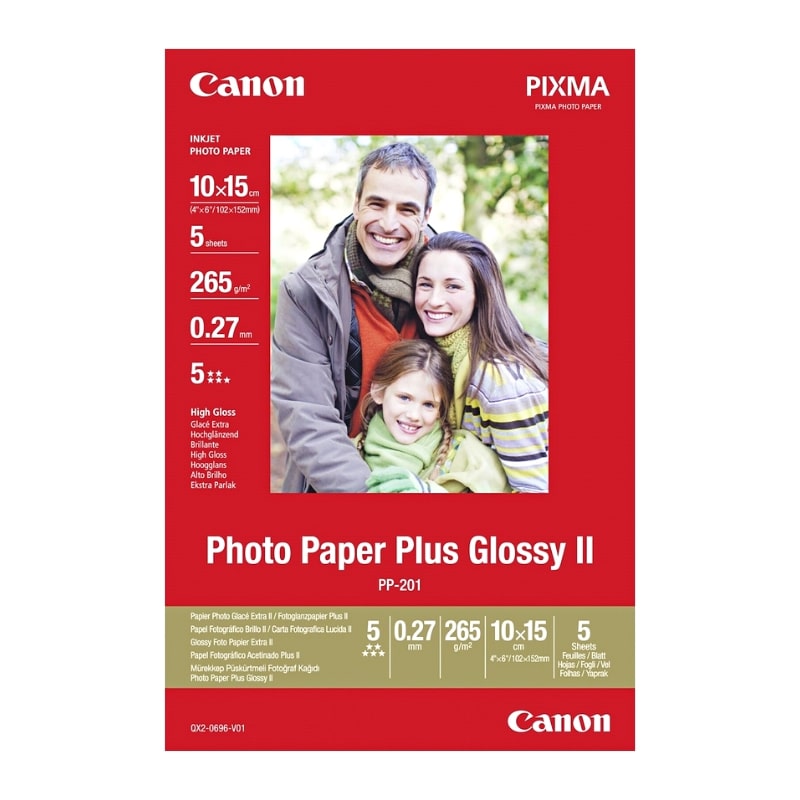 Φωτογραφικό Χαρτί CANON 10x15cm Glossy 275g/m² 5 φύλλα (2311B053)