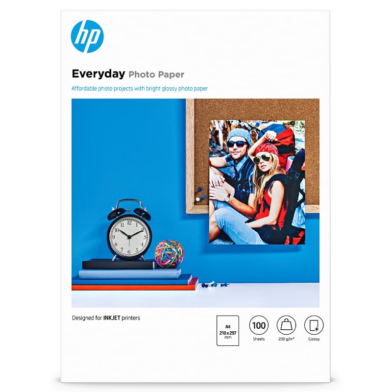 Φωτογραφικό Χαρτί HP Everyday A4 Glossy 200g 100-Sheets (Q2510A)