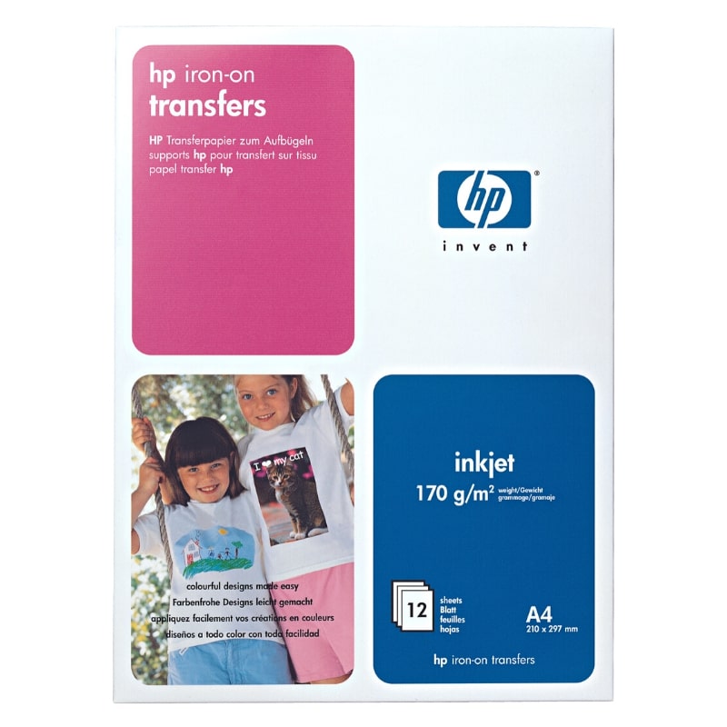Φωτογραφικό Χαρτί HP Iron-On Transfers A4 170gr 12-Sheets Art Paper (C6050A)