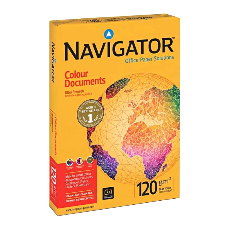 ΧΑΡΤΙ ΕΚΤΥΠΩΣΗΣ NAVIGATOR A4 Colour Documents 120g/m² 250 Φύλλα (104891)