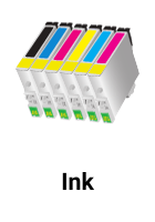 Inkjet εκτυπωτής Η Εικόνα επισημαίνει ότι ο εκτυπωτής ανήκει στην τεχνολογία Inkjet