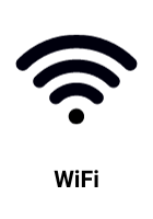 Σύνδεση με WiFi Η Εικόνα επισημαίνει ότι ο εκτυπωτής μπορεί να συνδεθεί με WiFi